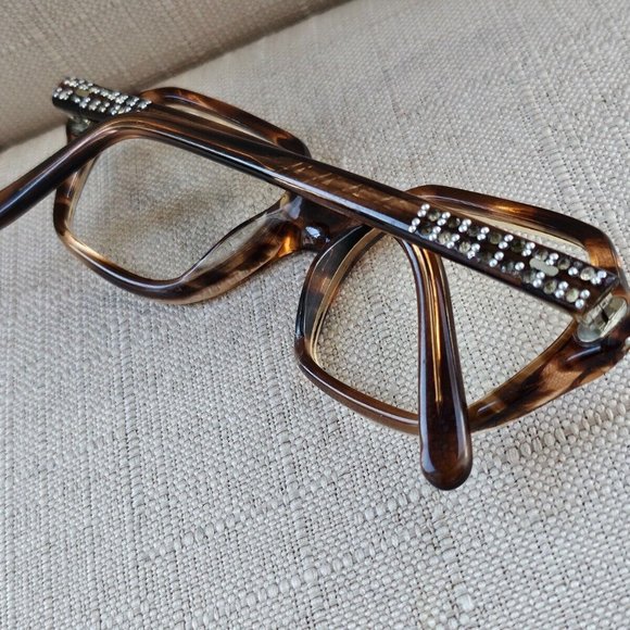 ESI-SHERIL-DECOR Vintage Eyeglasses Frame Women Brown Glasses 48[]20 - Picture 4 of 11